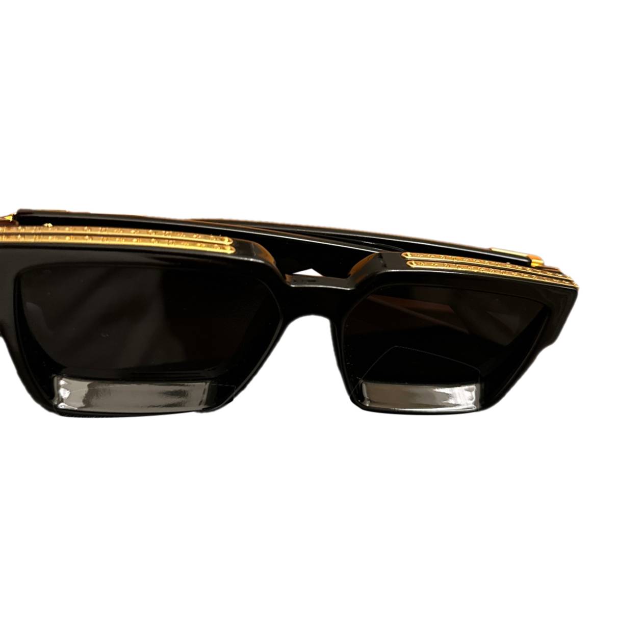 Pre-owned Louis Vuitton 1.1 Millionaires Sunglasses Black/orange