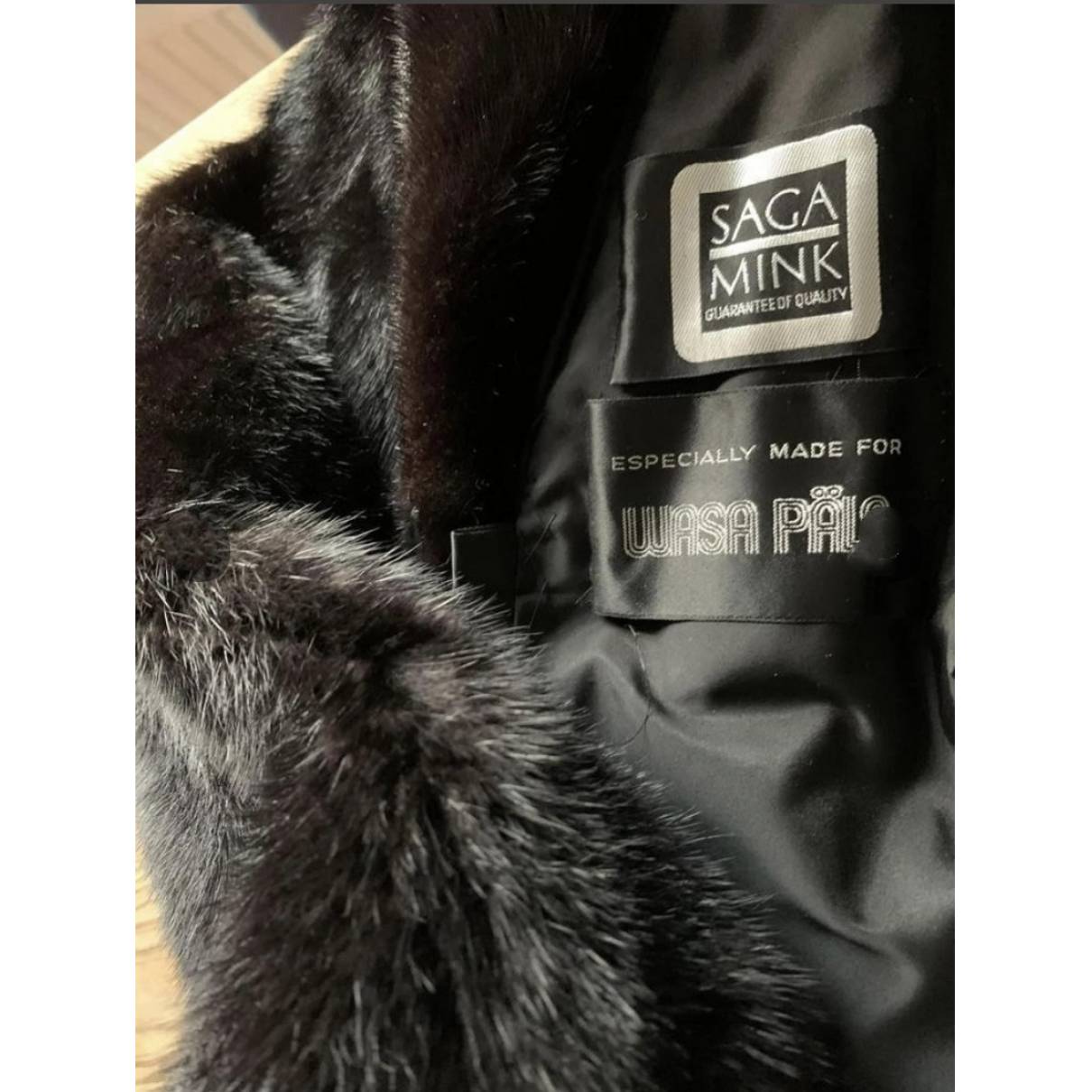 Mink coat Saga Furs Black size L International in Mink - 29767784