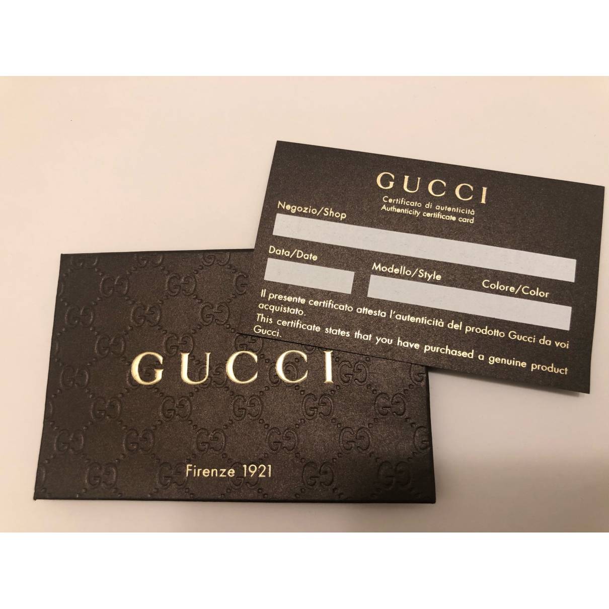 Gucci Business Card 