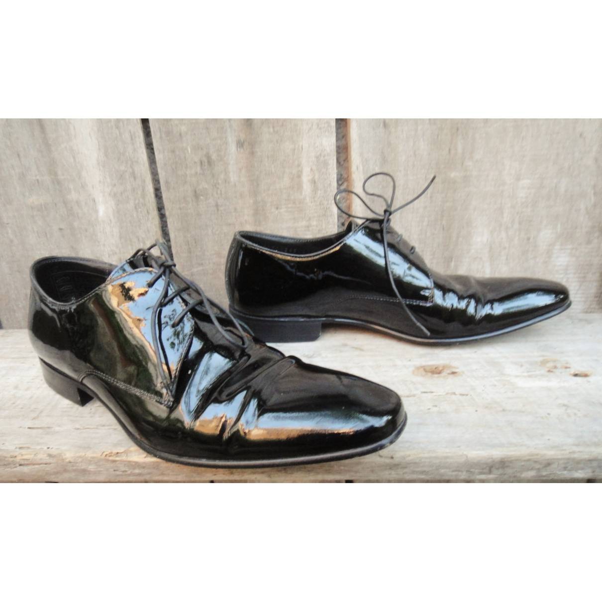 Boss Patent leather lace ups for sale