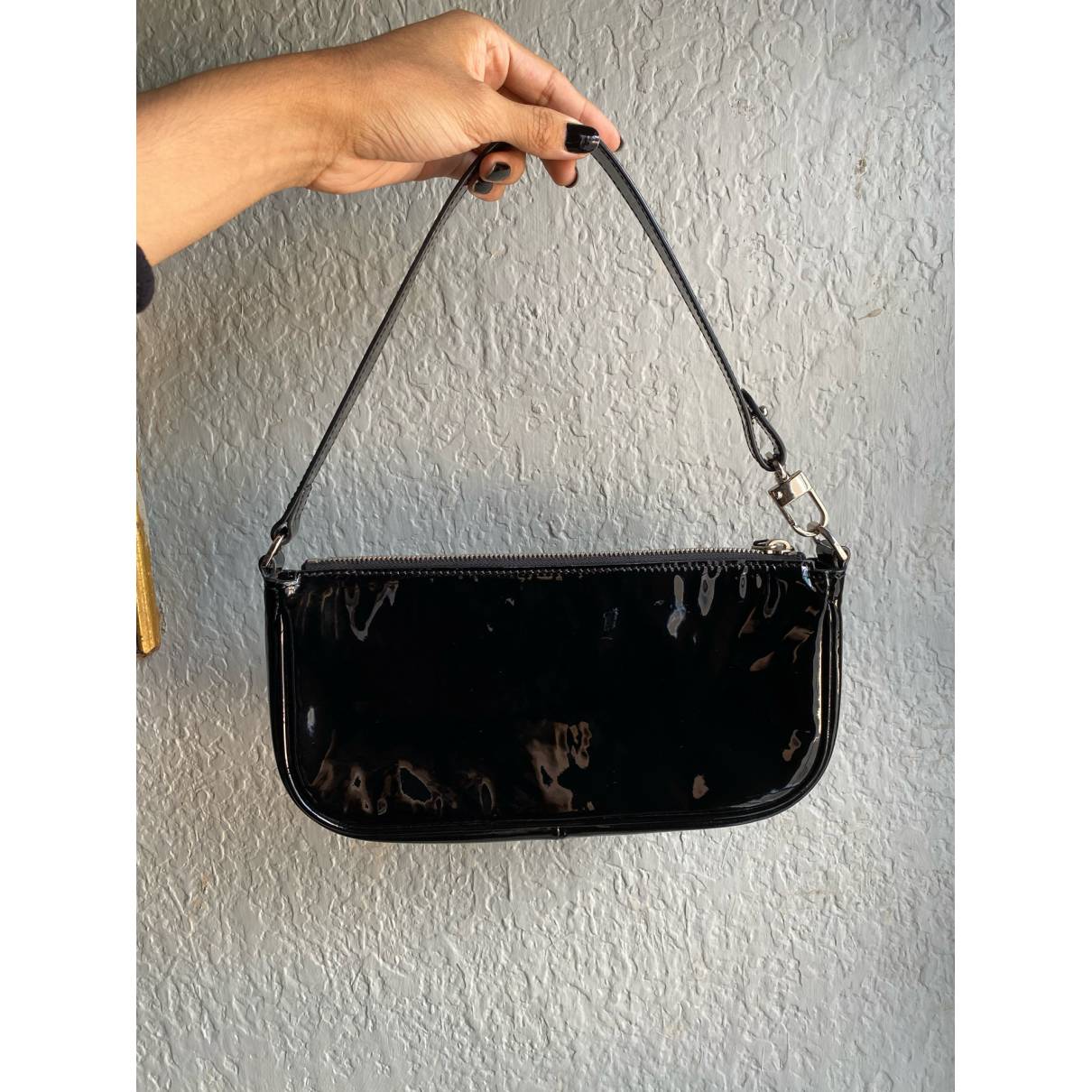 Rachel patent leather handbag By Far Black in Patent leather - 24800563