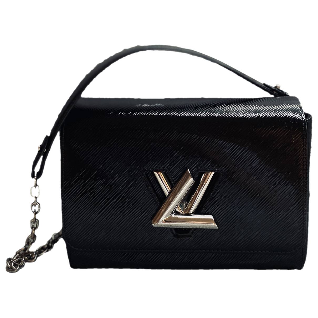 Twist patent leather crossbody bag Louis Vuitton Black in Patent