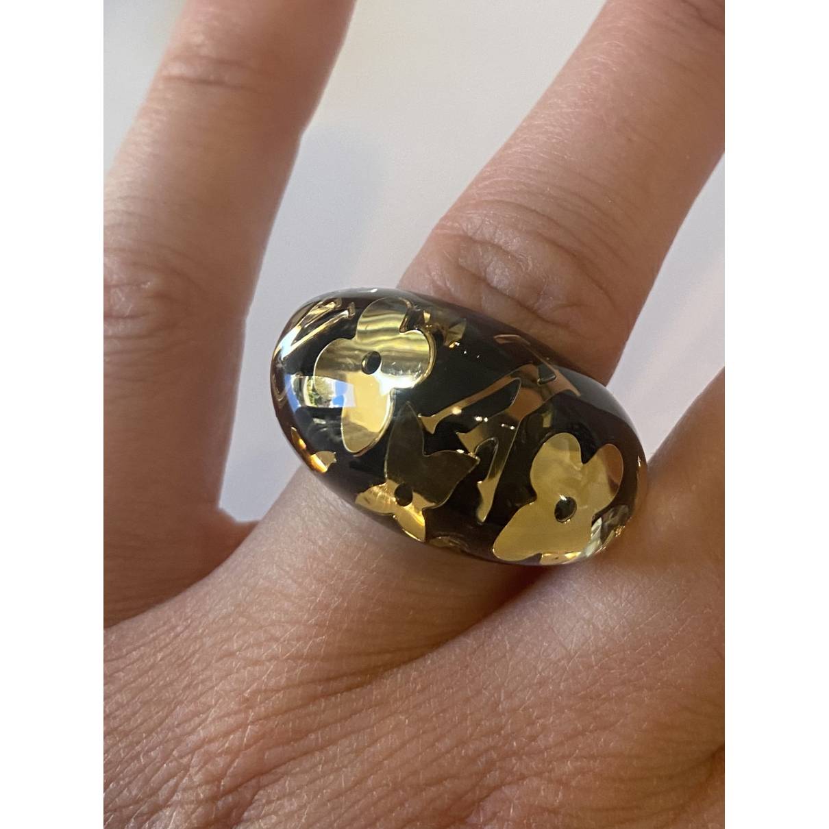 Louis Vuitton - Authenticated Inclusion Ring - Plastic Black for Women, Very Good Condition