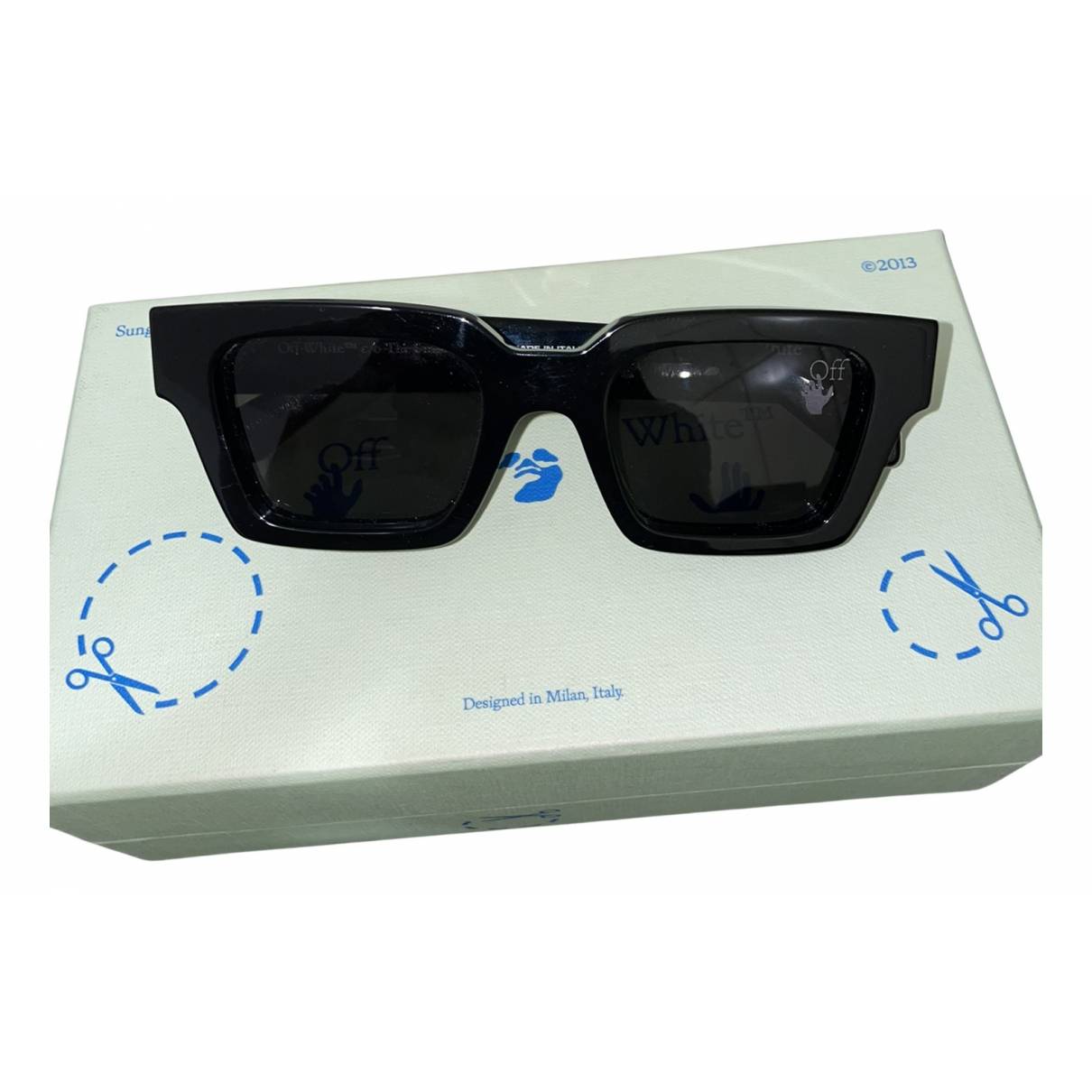 Oversized sunglasses Off-White Black in Other - 36344401
