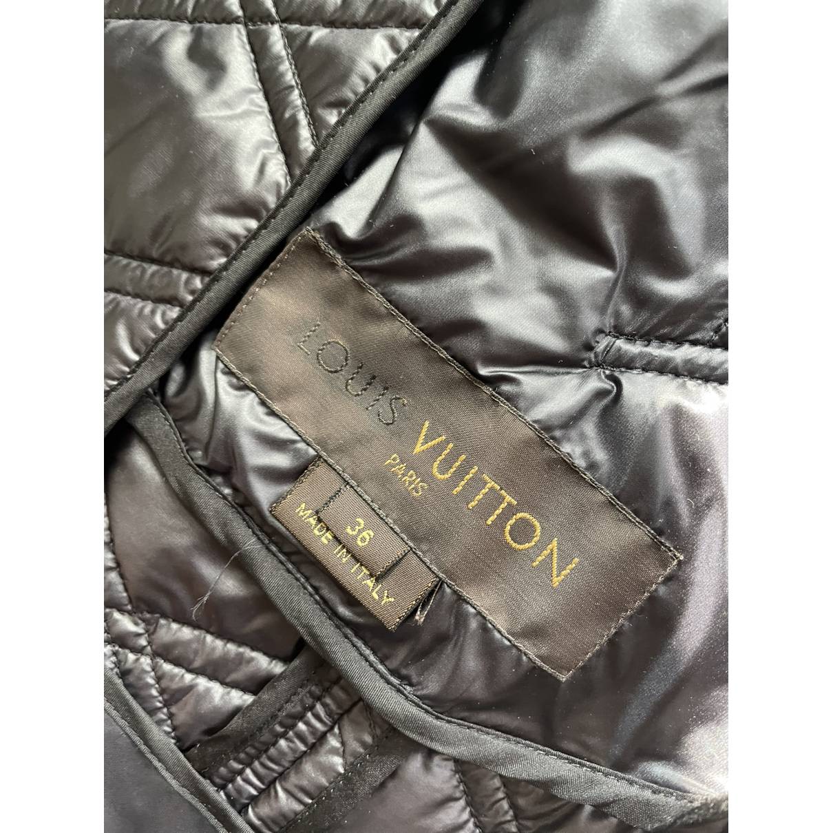 Peacoat Louis Vuitton Black size 36 FR in Polyamide - 37277269