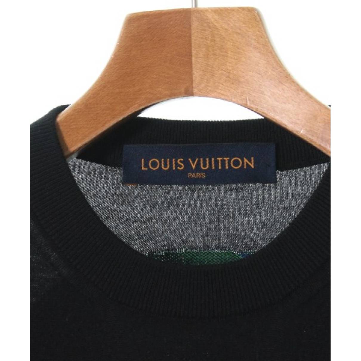 Louis Vuitton - Authenticated T-Shirt - Polyester Black for Men, Good Condition