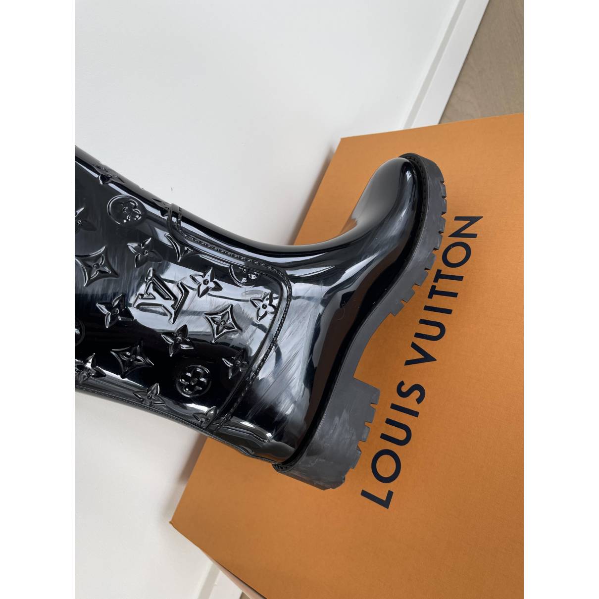 Drops wellington boots Louis Vuitton Black size 40 EU in Rubber - 35810695
