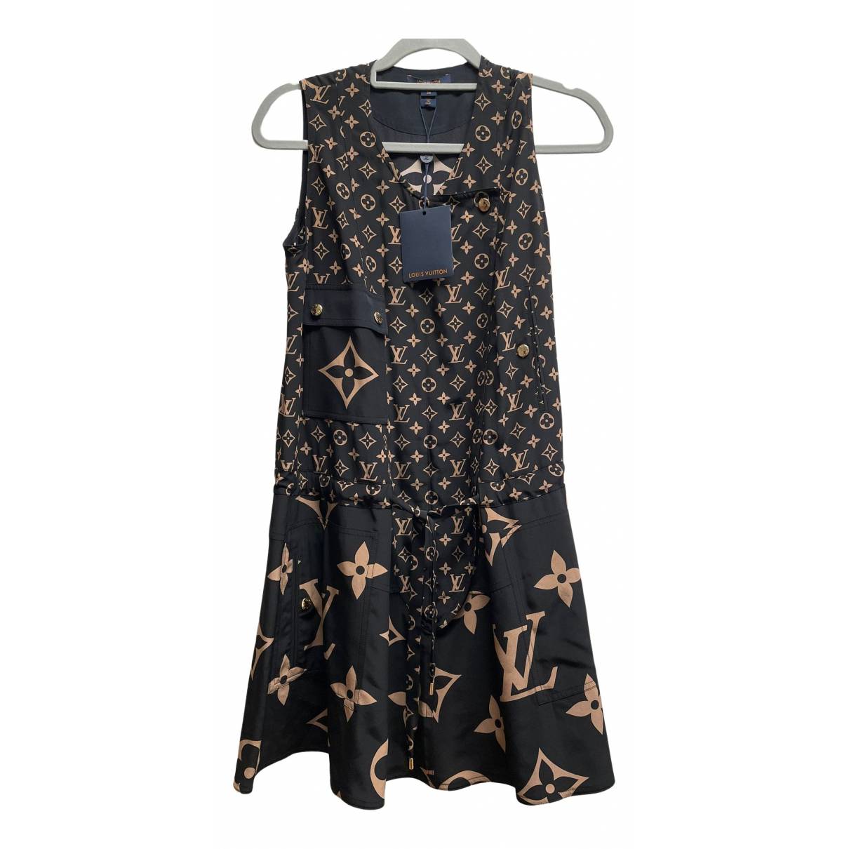 Louis Vuitton Tropical Monogram Sporty Mini Dress TAUPE. Size 36