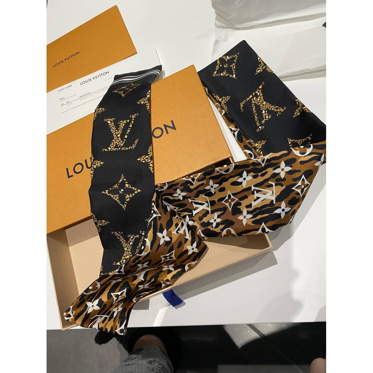 Louis Vuitton Tag Me Bandeau Black Silk