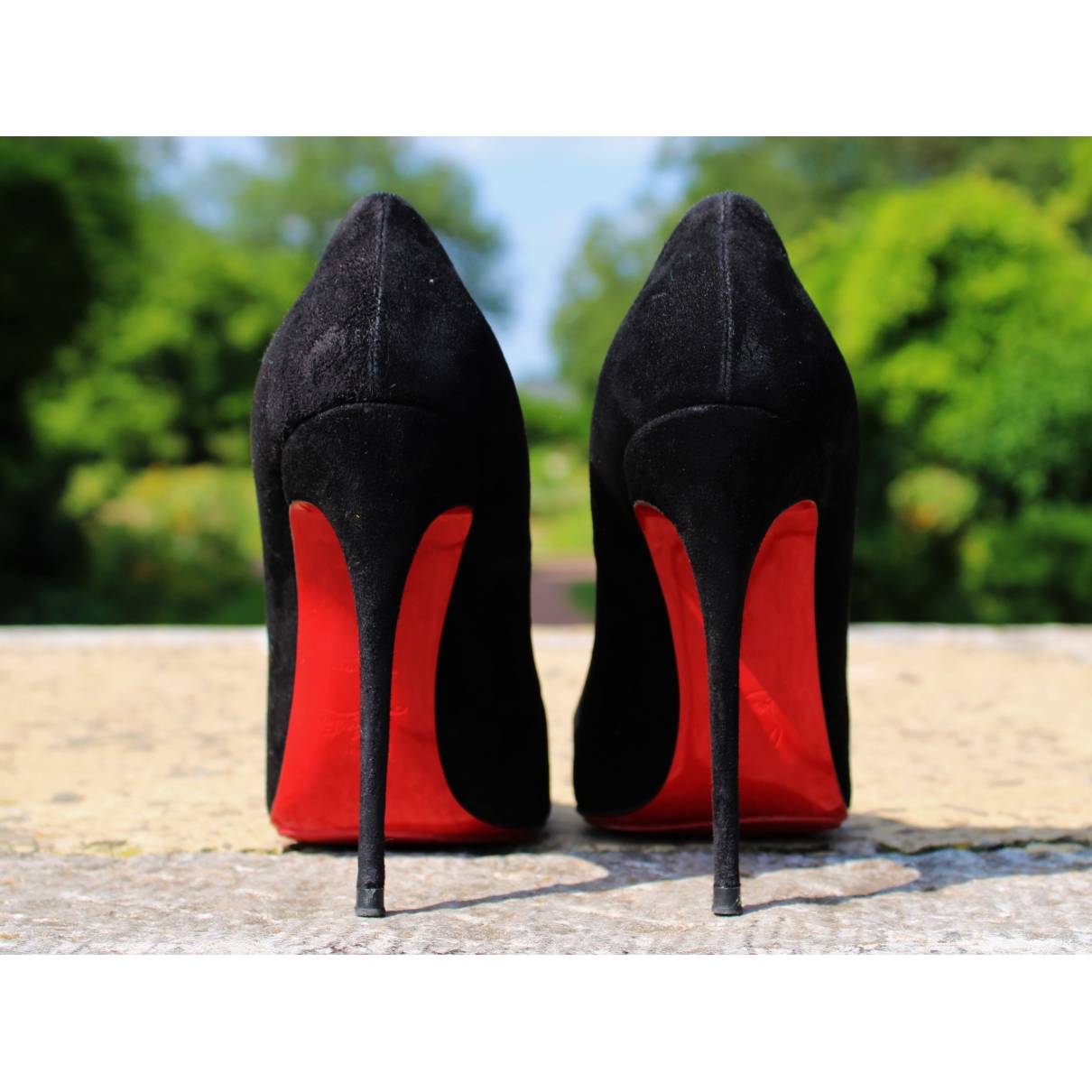 Christian Louboutin - Authenticated So Kate Heel - Suede Black for Women, Very Good Condition