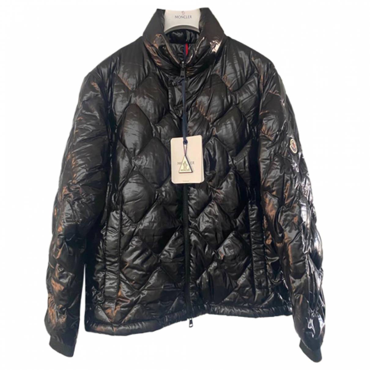 monogram flower leather jacket