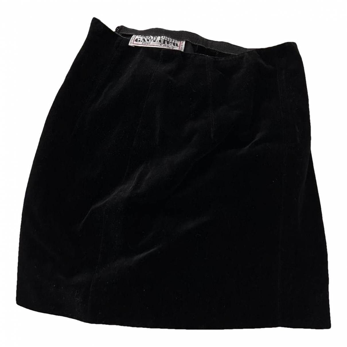 Velvet mini skirt Jean Paul Gaultier Black size 4 US in Velvet