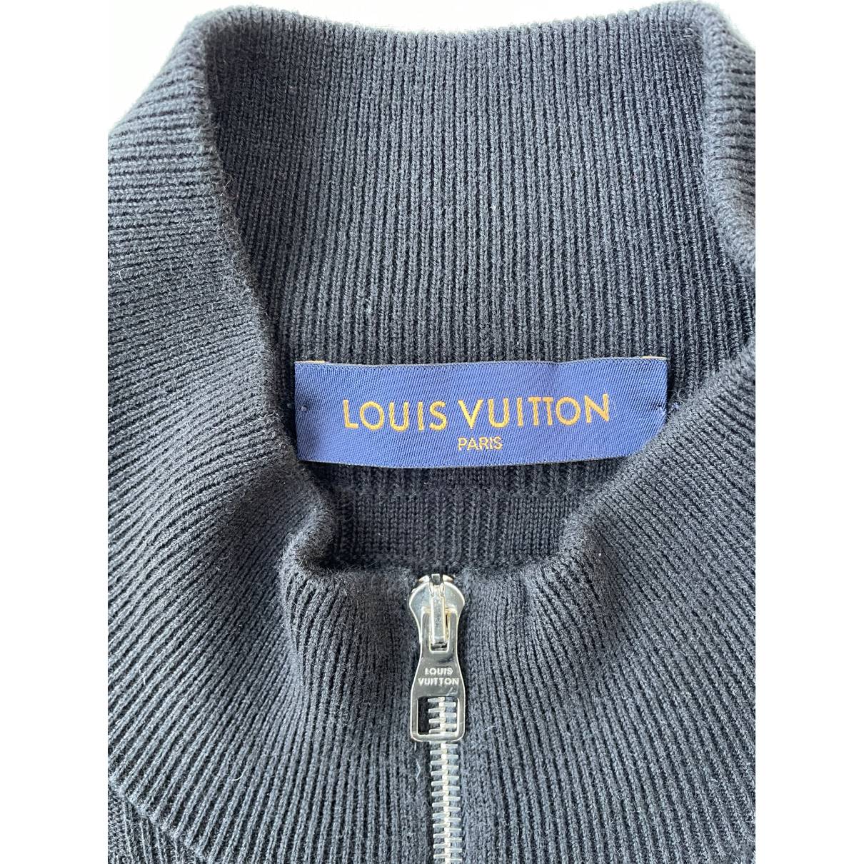 Louis Vuitton - Authenticated Sweatshirt - Wool Black For Man, Very Good condition