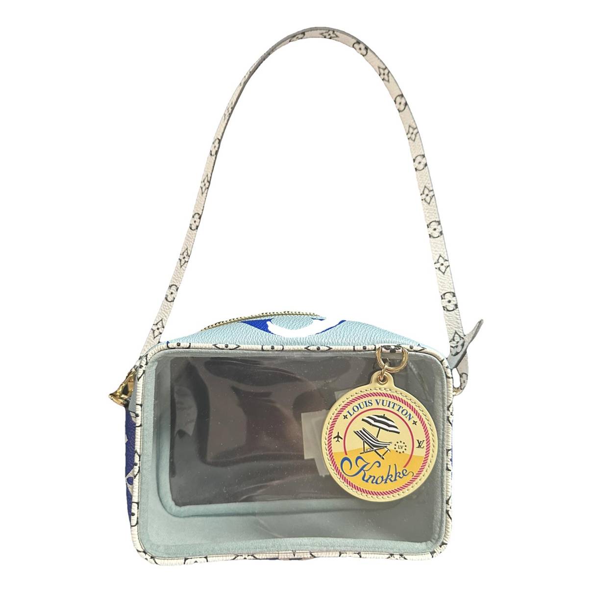 Beach cloth handbag Louis Vuitton Blue in Cloth - 37514072