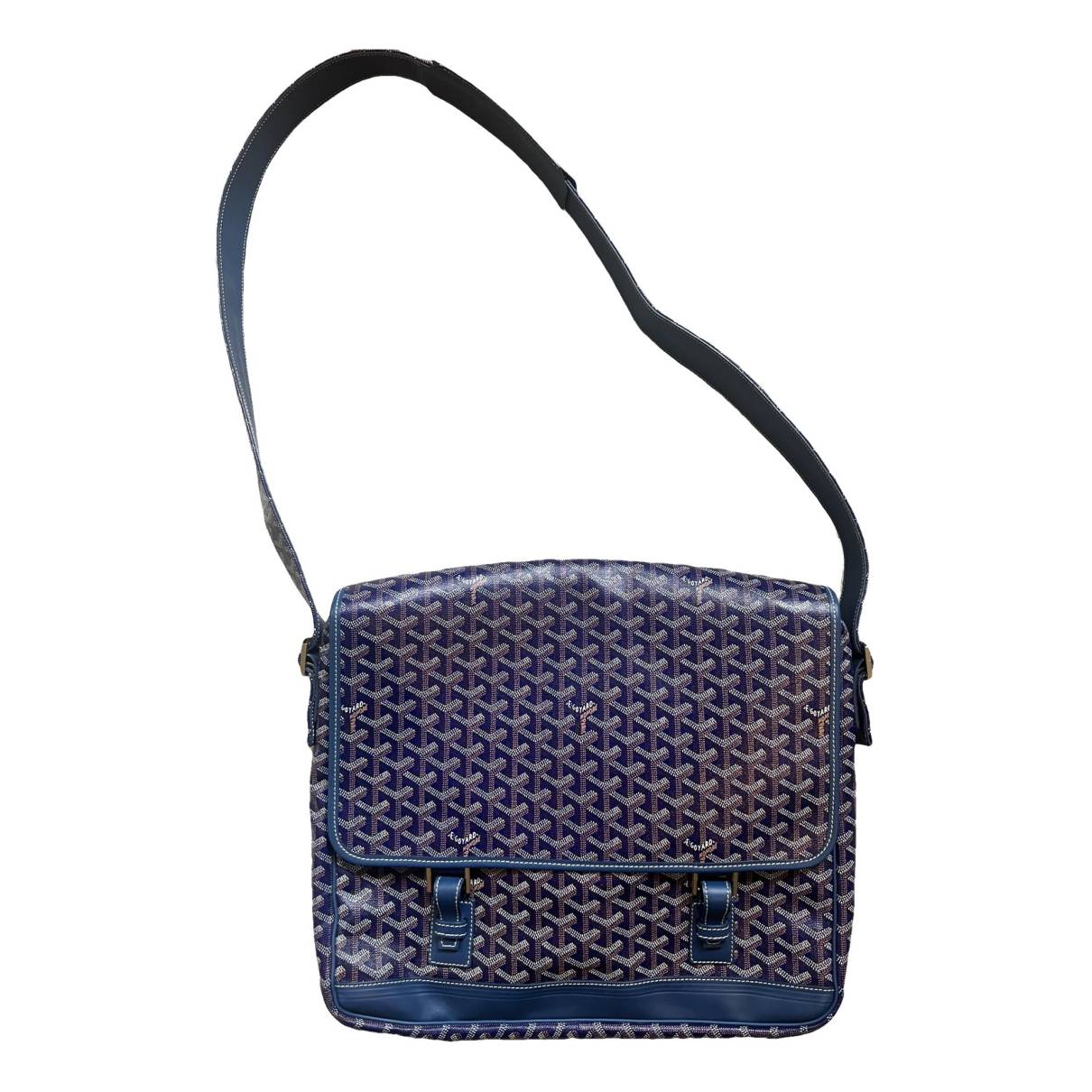 Goyard Grand Bleu MM Messenger Bag, Luxury, Bags & Wallets on