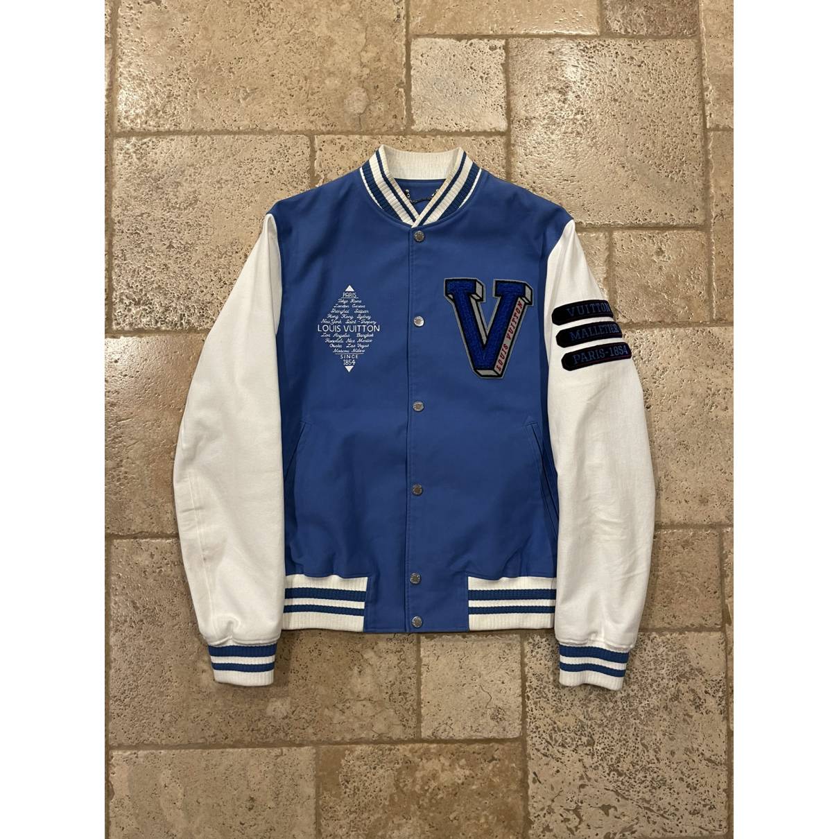 Jacket Louis Vuitton Blue size 52 IT in Cotton - 23696385