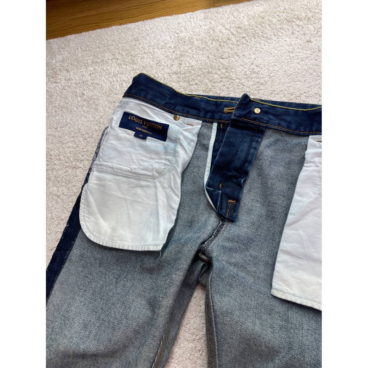 Louis Vuitton Washed Slim Jeans Washed Indigo. Size 32