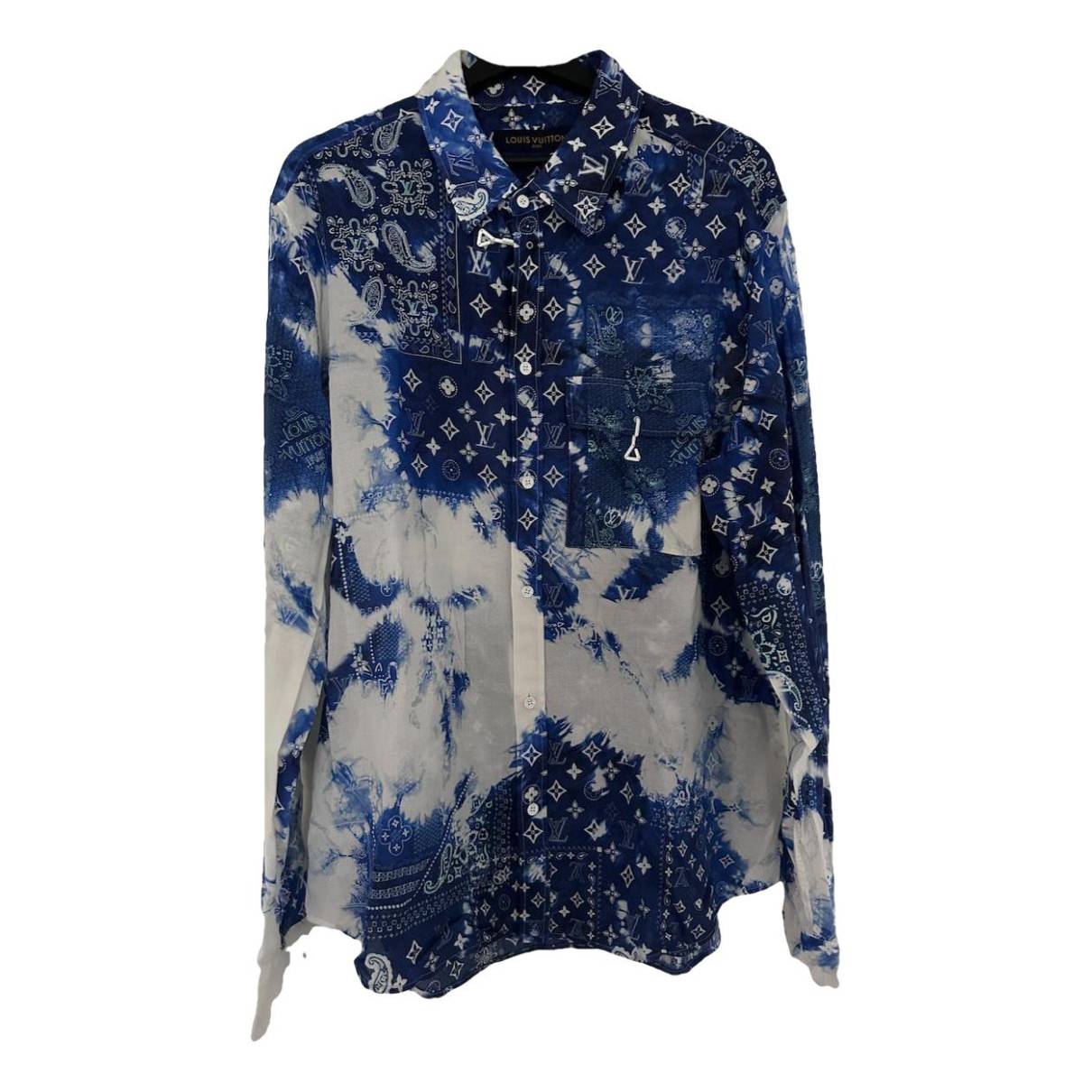T-shirt Louis Vuitton Blue size XXXL International in Cotton - 26586274