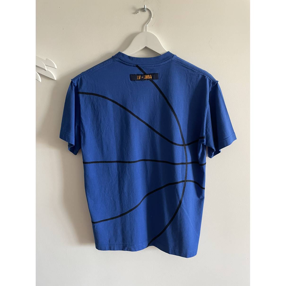 T-shirt Louis Vuitton X NBA Blue size S International in Cotton