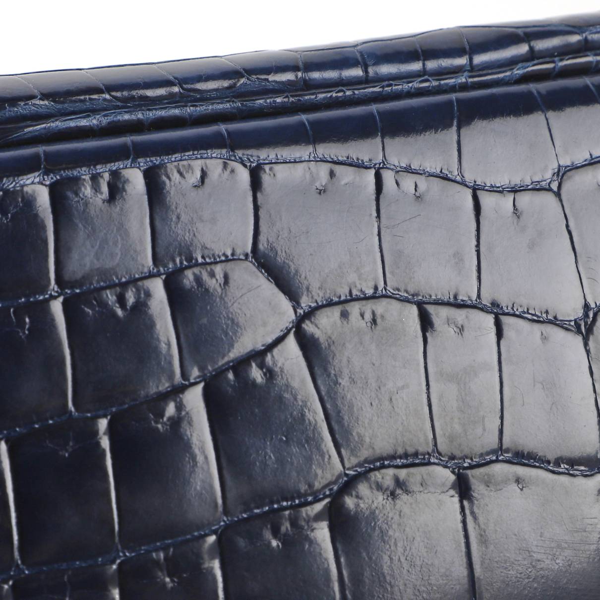 Birkin 35 crocodile handbag Hermès Blue in Crocodile - 7264262