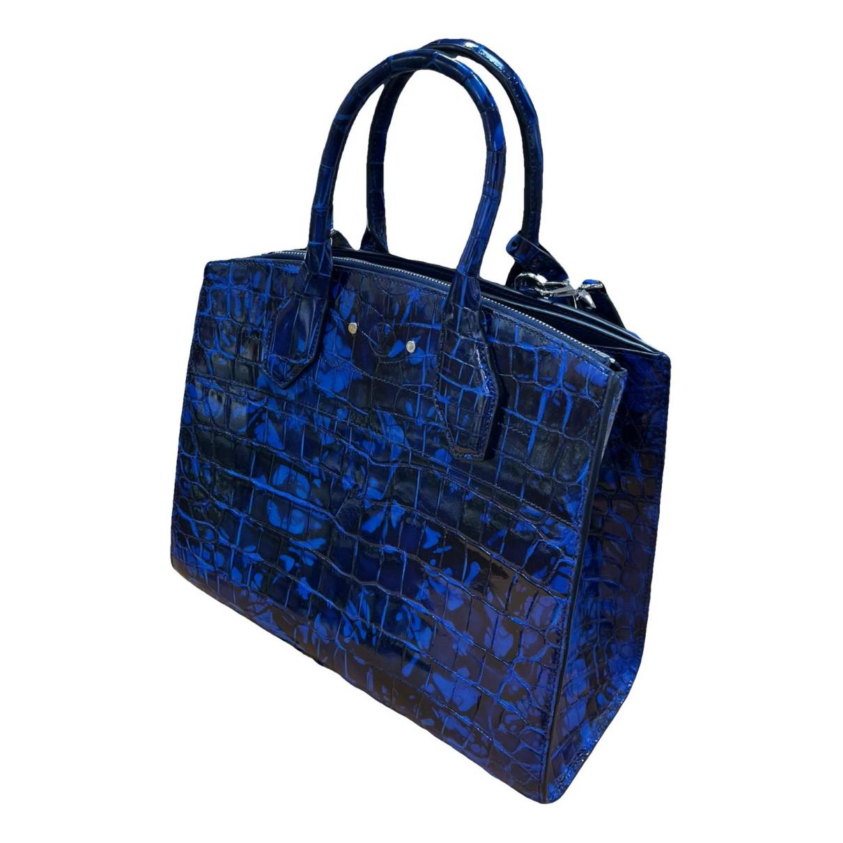 City steamer crocodile handbag Louis Vuitton Blue in Crocodile - 35078114