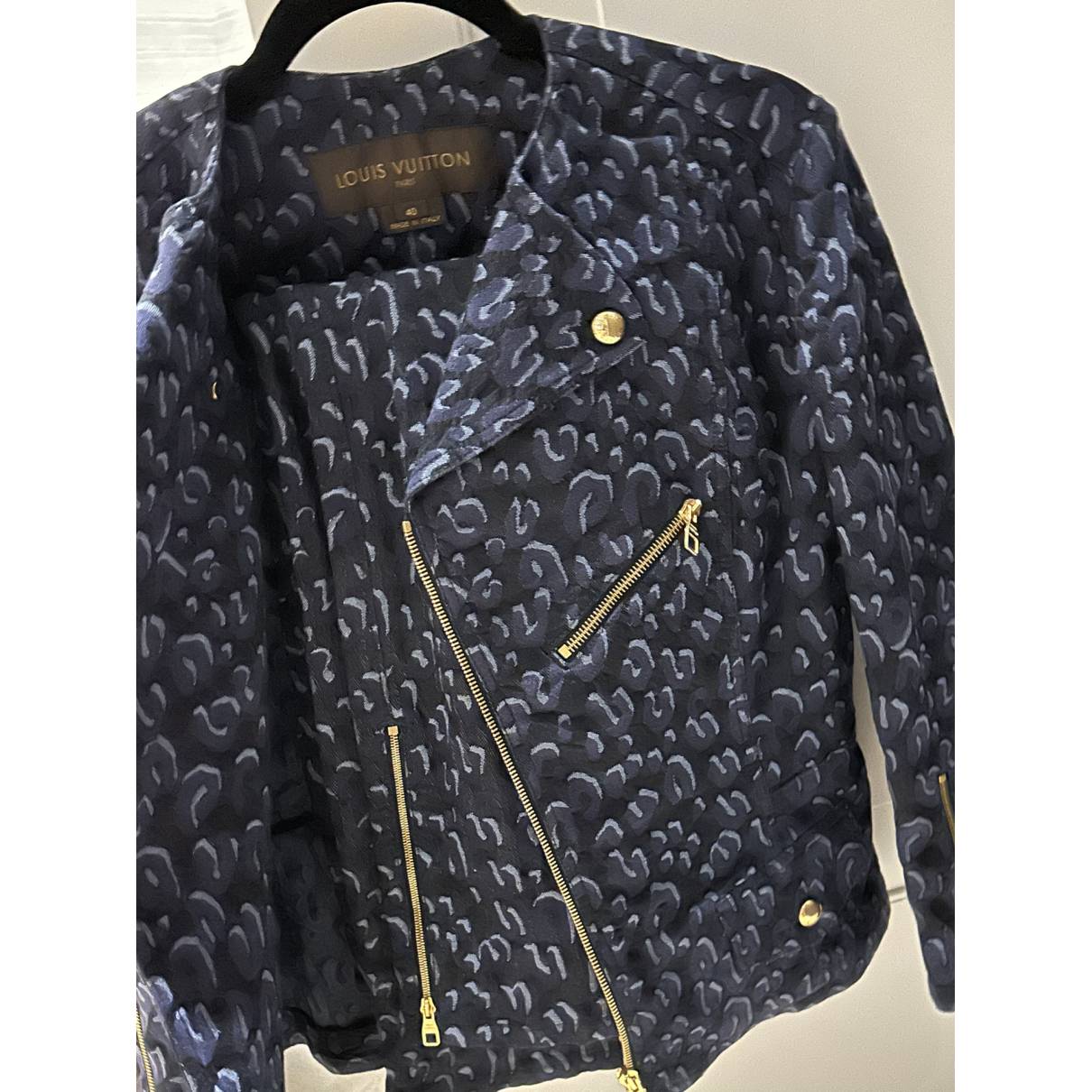 Suit jacket Louis Vuitton Blue size 40 IT in Denim - Jeans - 30346702