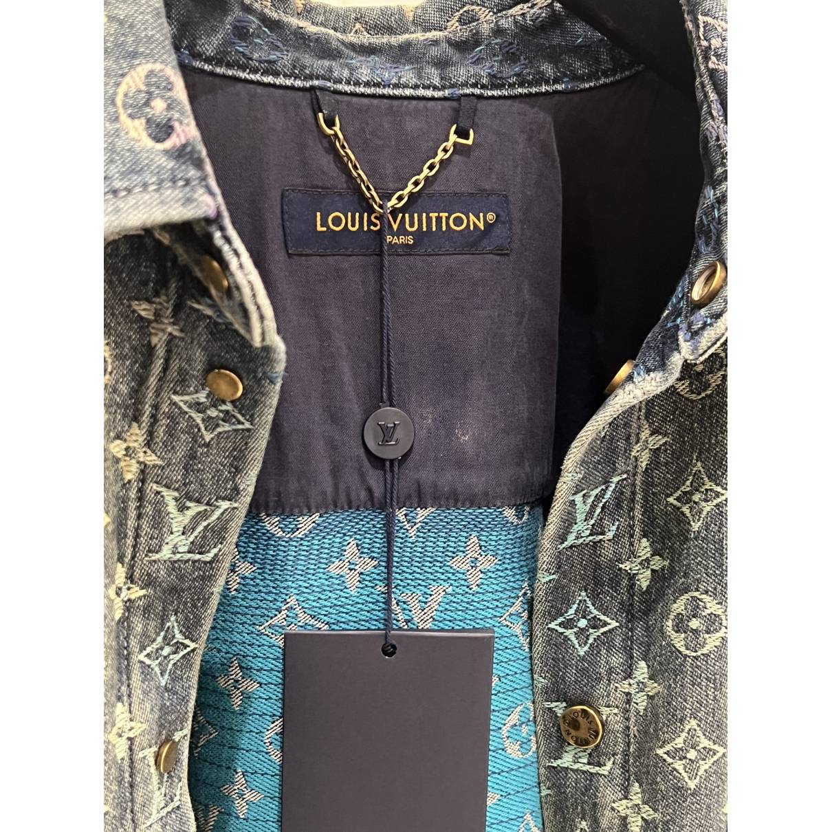 Louis Vuitton - Authenticated Jacket - Denim - Jeans Blue For Man, Never Worn, with Tag