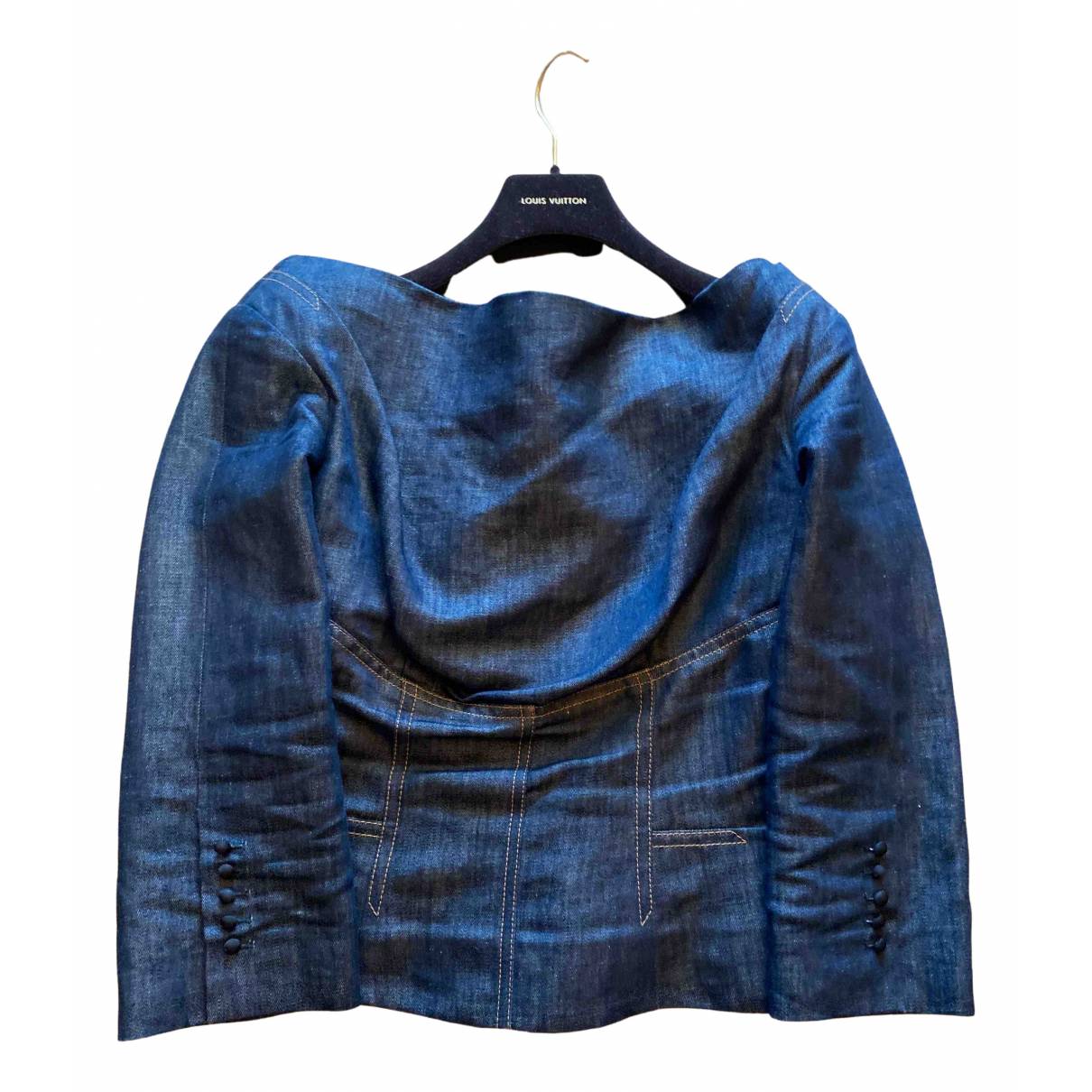 Blouse Louis Vuitton Blue size 38 FR in Denim - Jeans - 16160472
