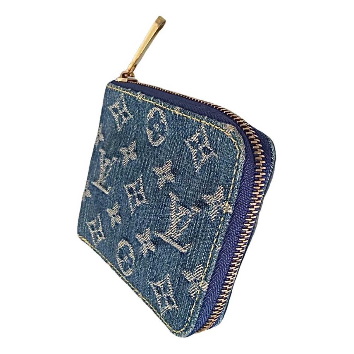 Zippy wallet Louis Vuitton Blue in Denim - Jeans - 38272723