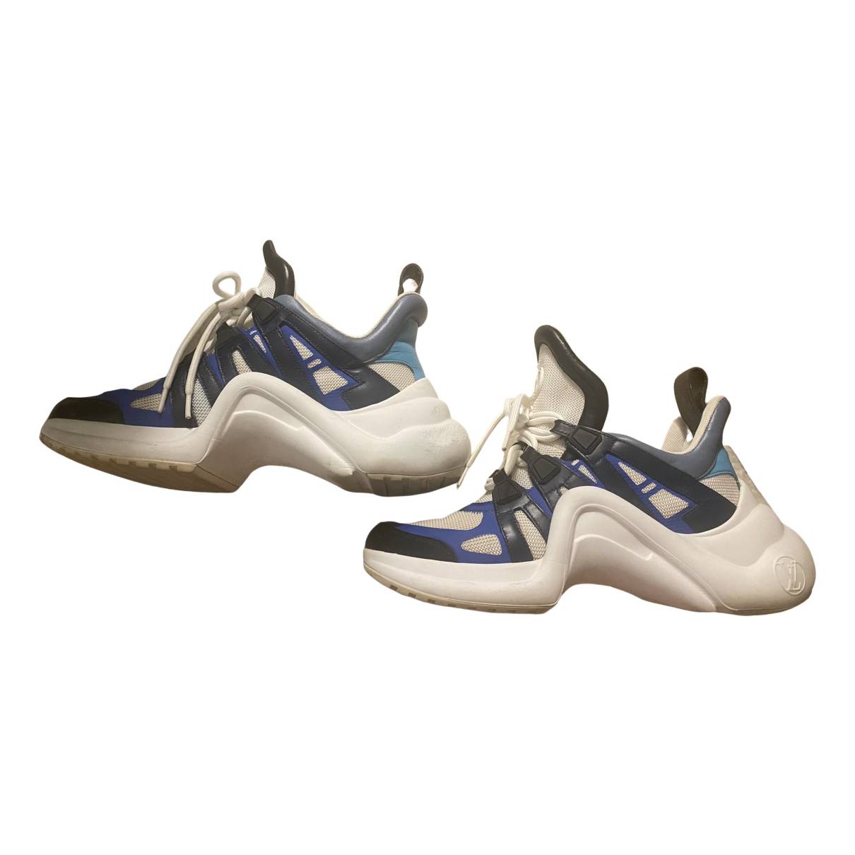 Louis Vuitton Archlight Leather Trainers In Blue