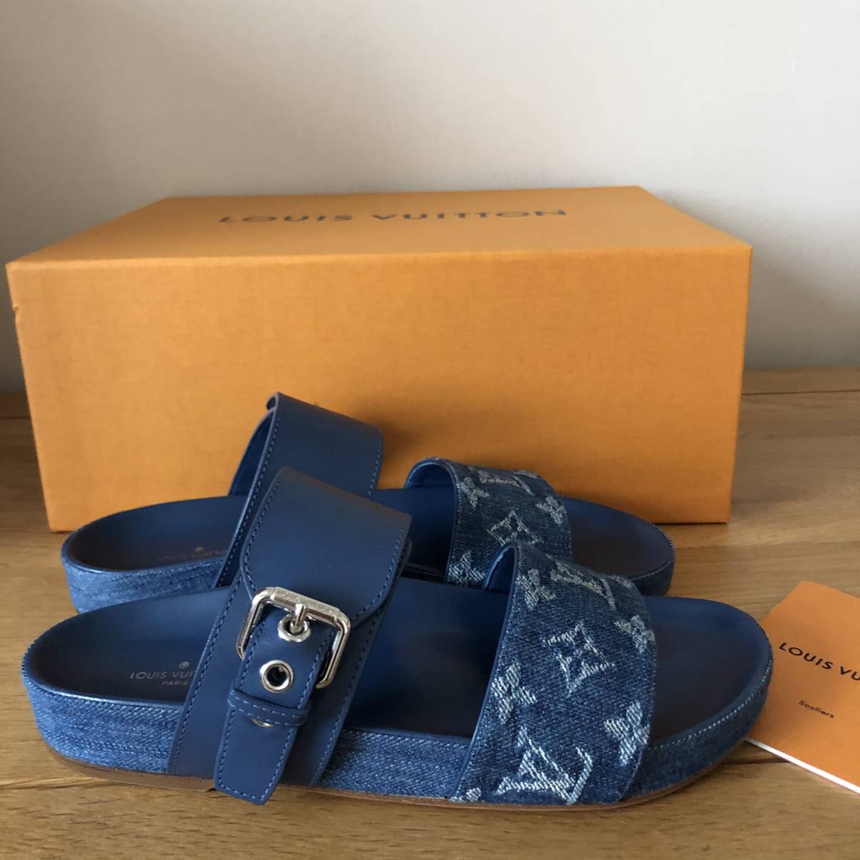 Louis Vuitton Monogrammed Mules in Blue