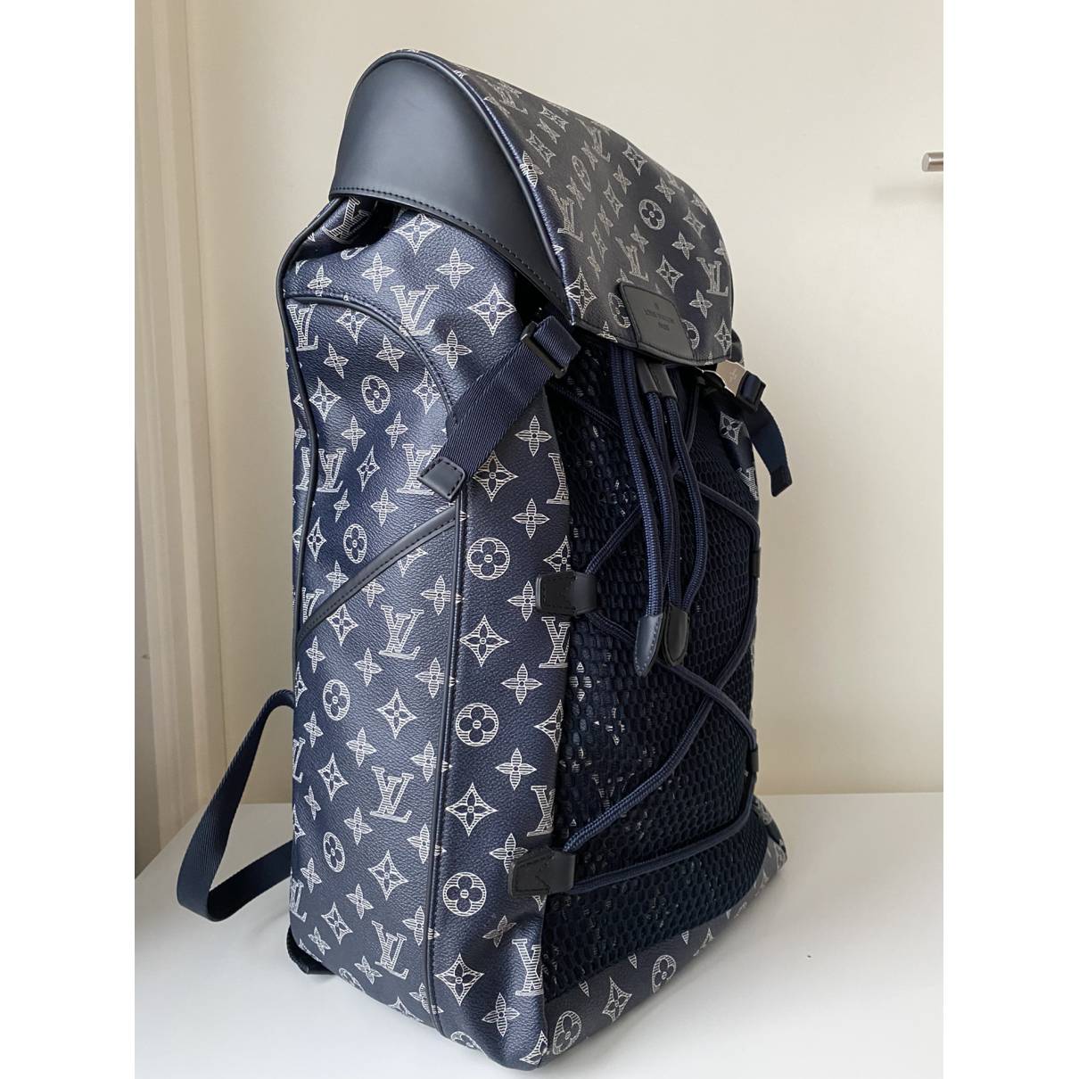Louis Vuitton Backpack Blue Bags for Men