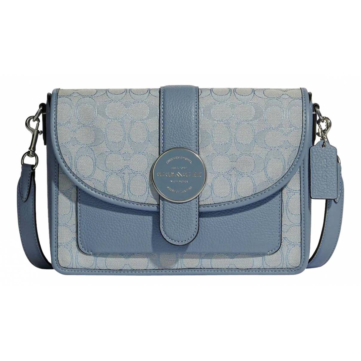 Leather crossbody bag Coach Blue in Leather - 25117145