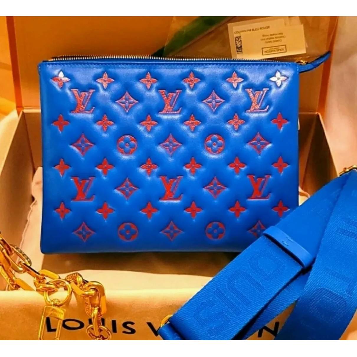 Louis Vuitton - Authenticated Coussin Handbag - Leather Blue For Woman, Never Worn, with Tag