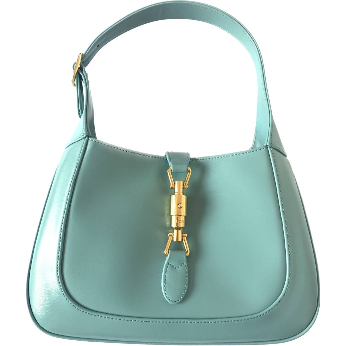 Jackie 1961 leather handbag Gucci Blue in Leather - 32027915