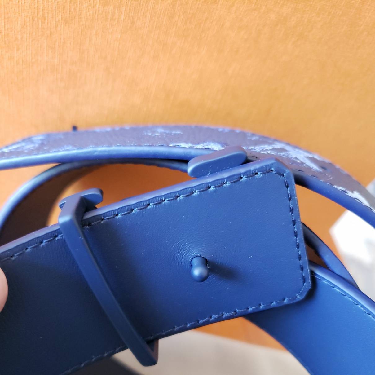 cinturon louis vuitton azul