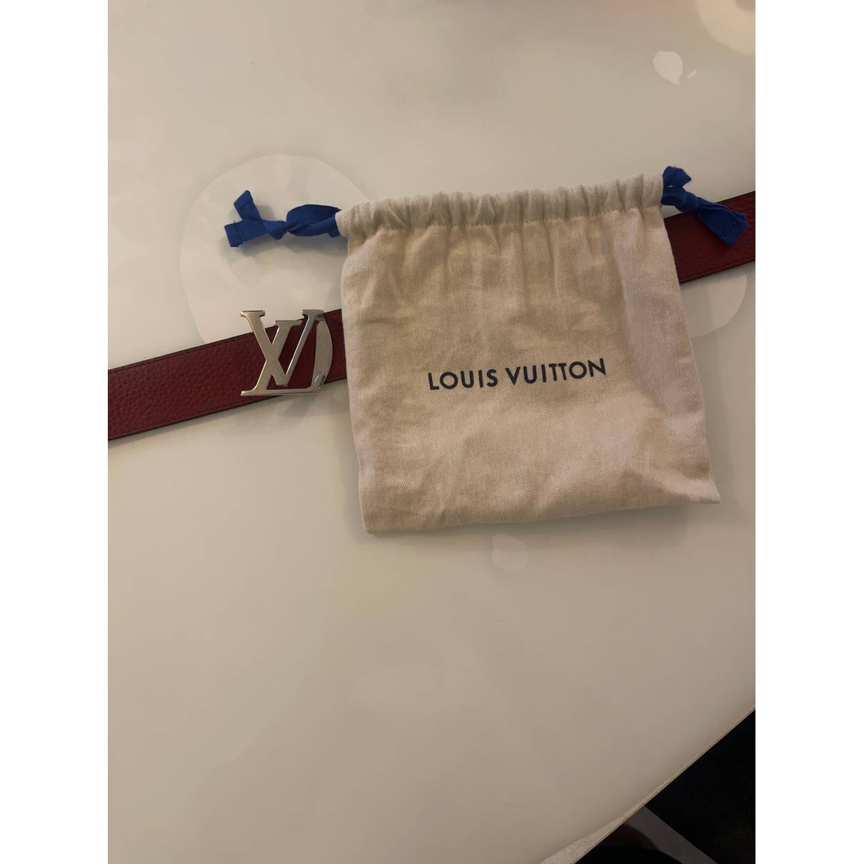 lv belt dust bag