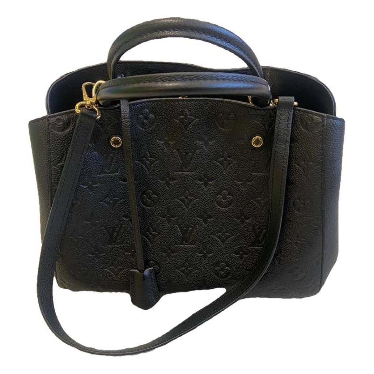 Louis Vuitton, Bags, Louis Vuitton Empreinte Montaigne Bb In Black  Satchel Crossbody Handbag
