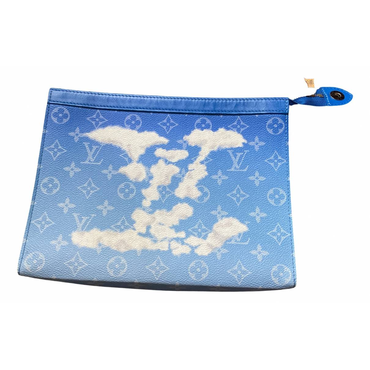 Pochette voyage leather small bag Louis Vuitton Blue in Leather - 25458721