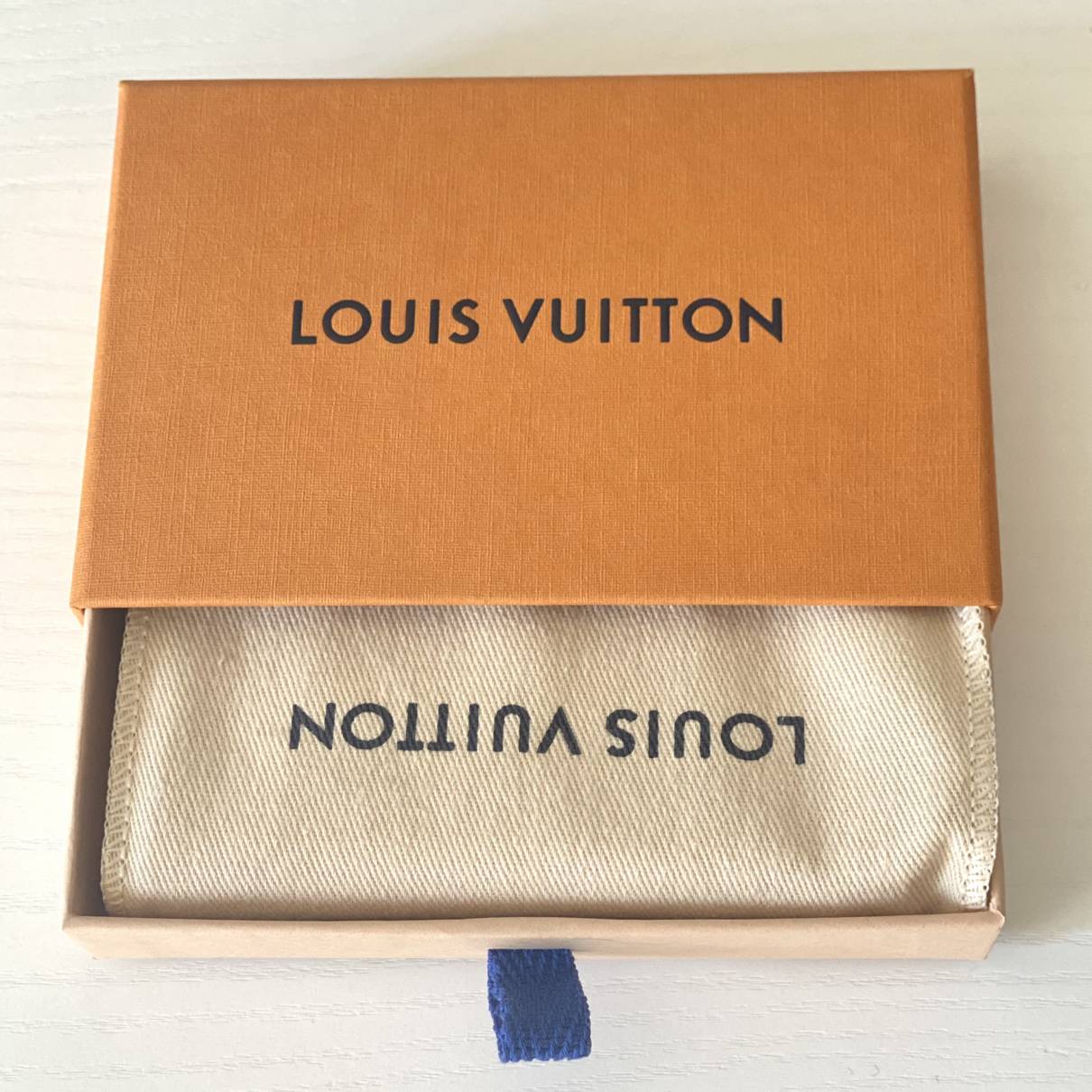 Pocket organizer leather small bag Louis Vuitton Blue in Leather - 25075100