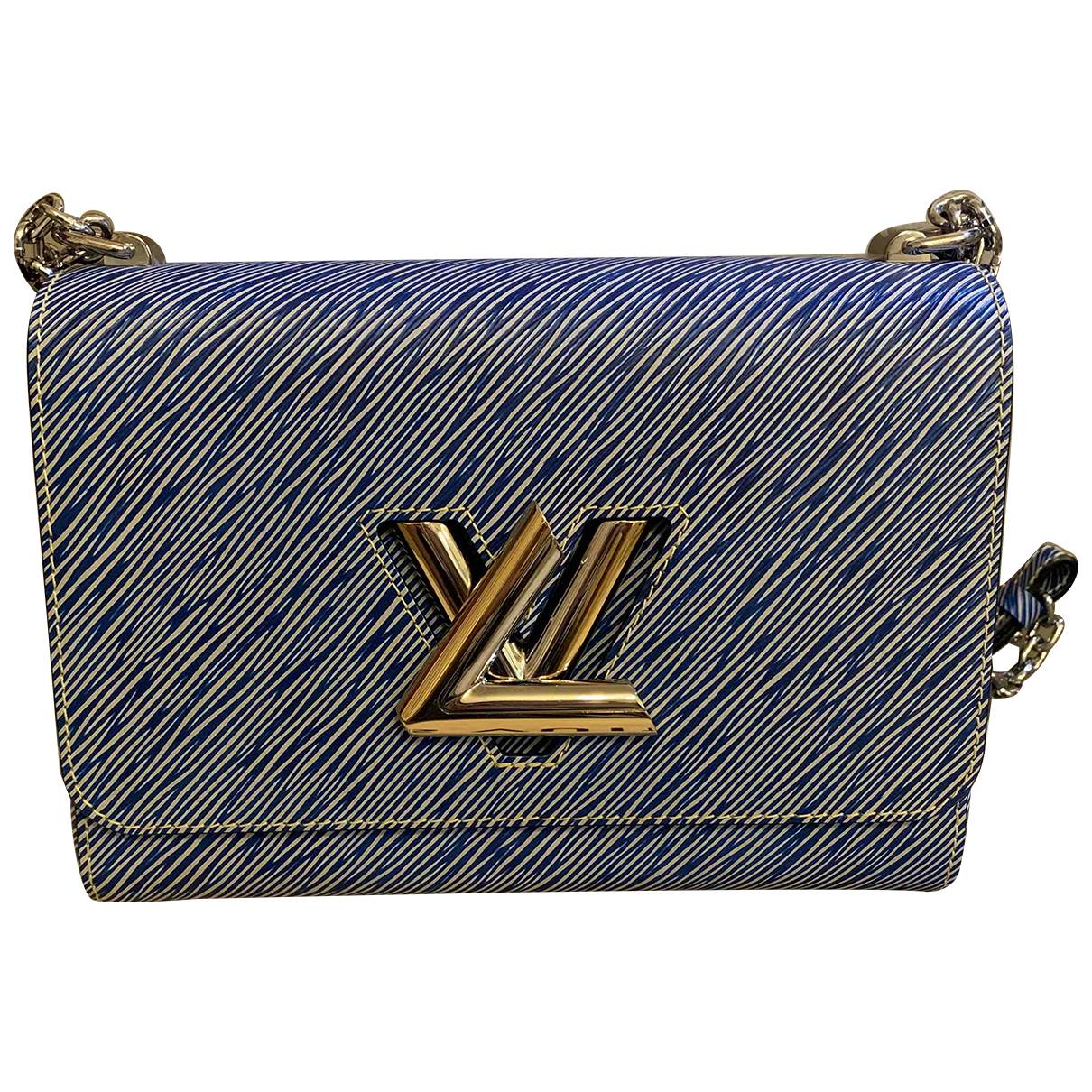 Louis Vuitton - Authenticated Twist Belt Wallet on Chain Handbag - Leather Blue Striped for Women, Very Good Condition