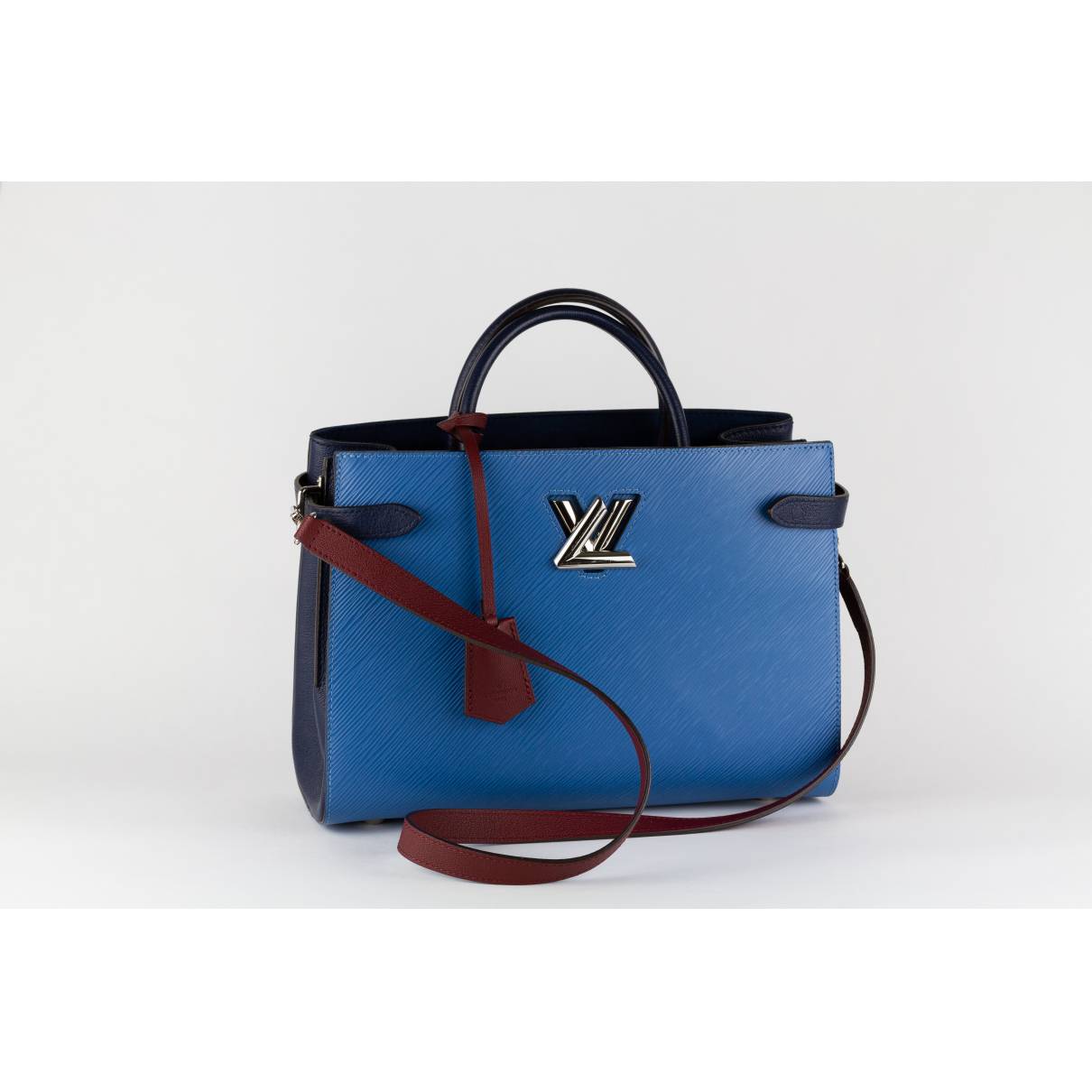 Louis Vuitton - Authenticated Twist Handbag - Leather Blue for Women, Very Good Condition