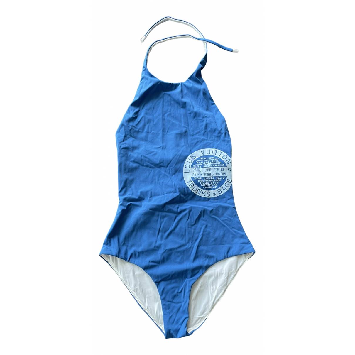 One-piece swimsuit Louis Vuitton Blue size 34 FR in Polyester