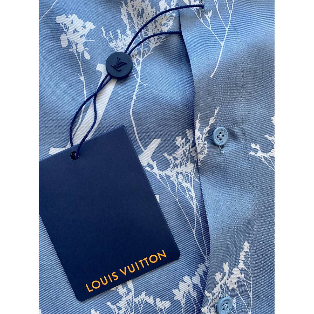 Louis Vuitton Monogramm shirt Blue Cotton ref.39673 - Joli Closet