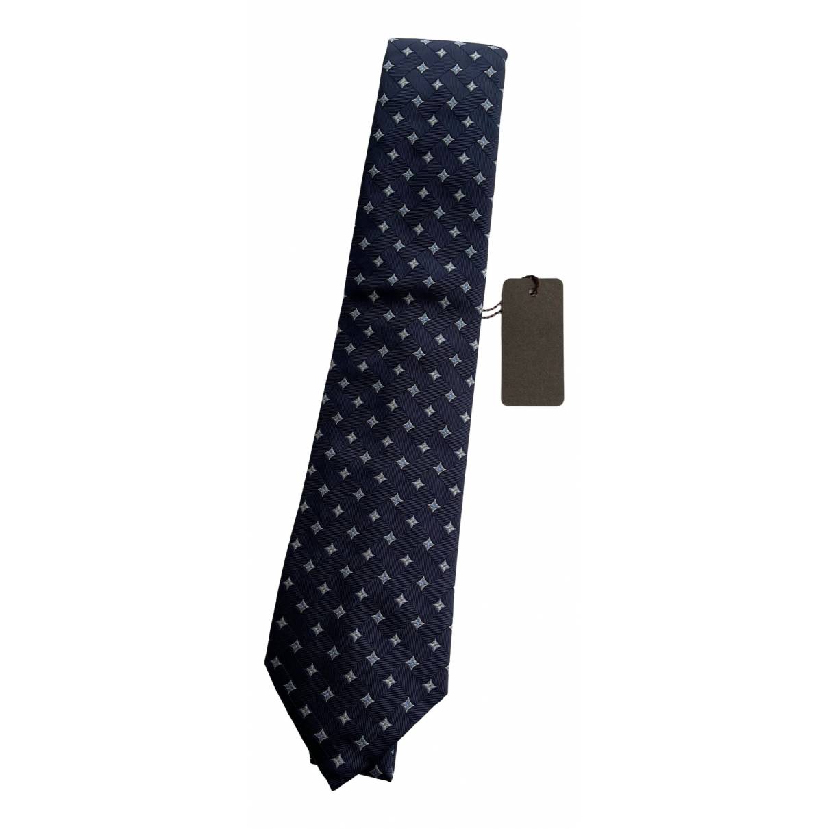 Louis Vuitton - Authenticated Tie - Silk Blue for Men, Never Worn