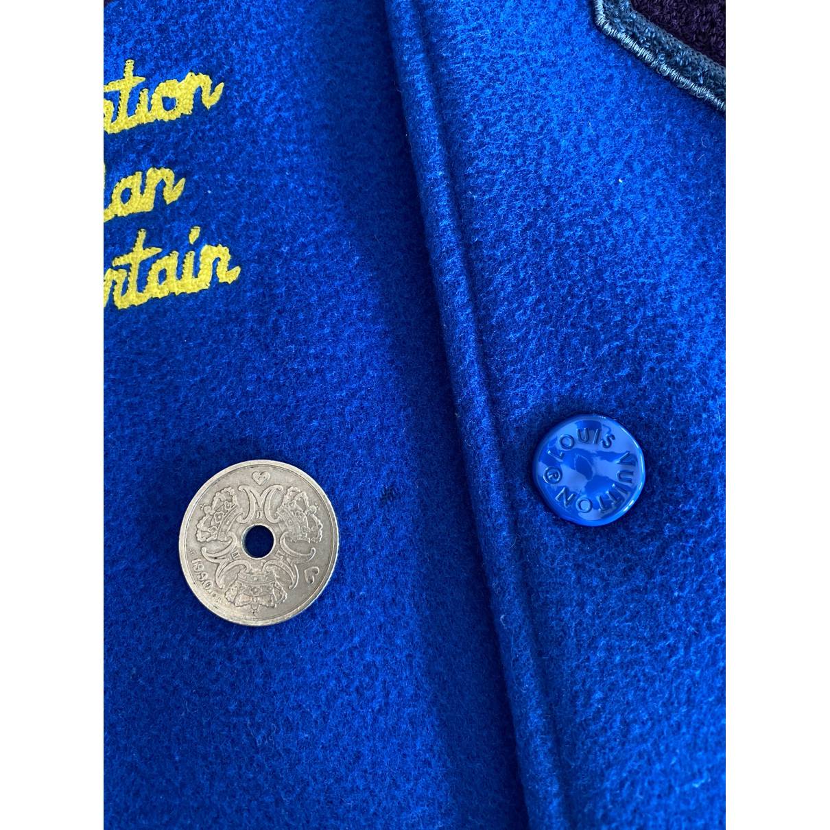 Wool jacket Louis Vuitton Blue size 50 FR in Wool - 35191463