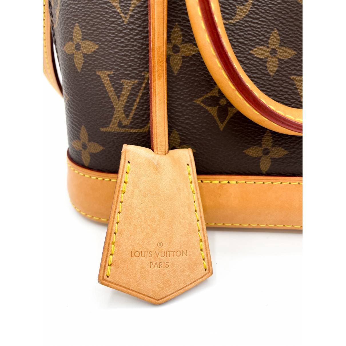 Alma bb cloth crossbody bag Louis Vuitton Brown in Cloth - 35575551