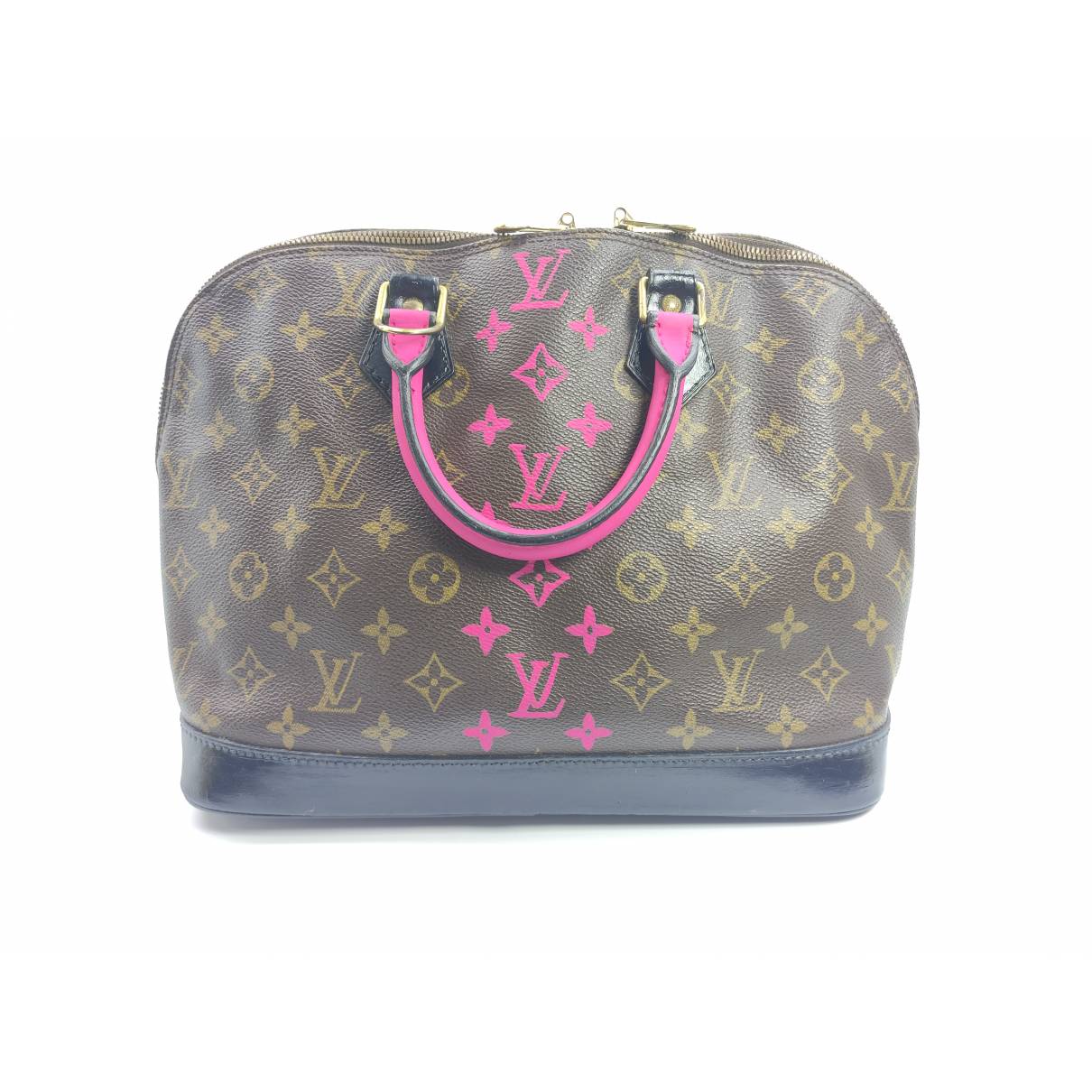 pink and brown louis vuitton bag