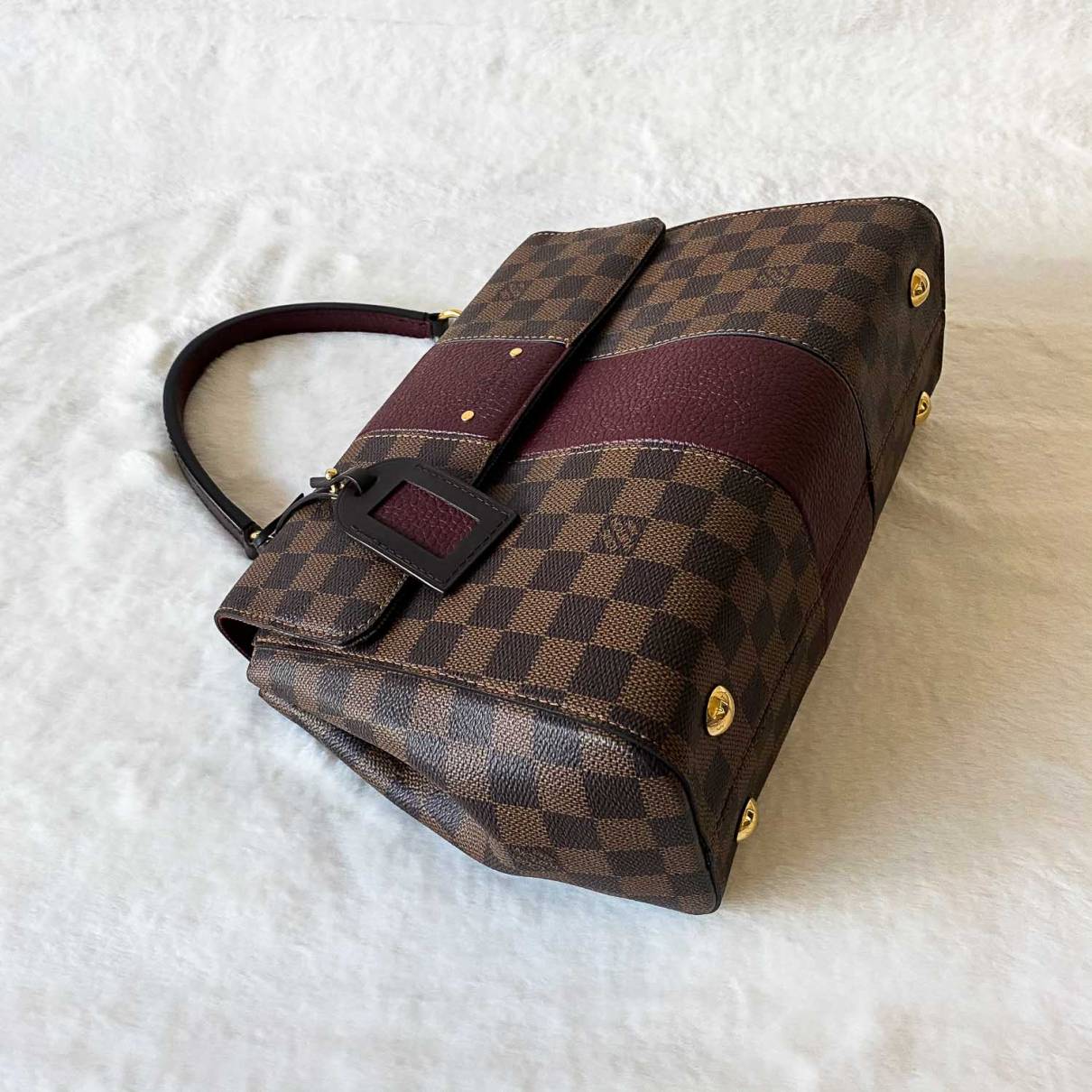 Bond street cloth handbag Louis Vuitton Brown in Cloth - 14064433