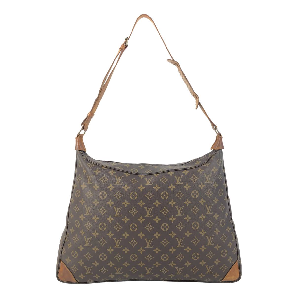 Boulogne cloth handbag Louis Vuitton Brown in Cloth - 33829140